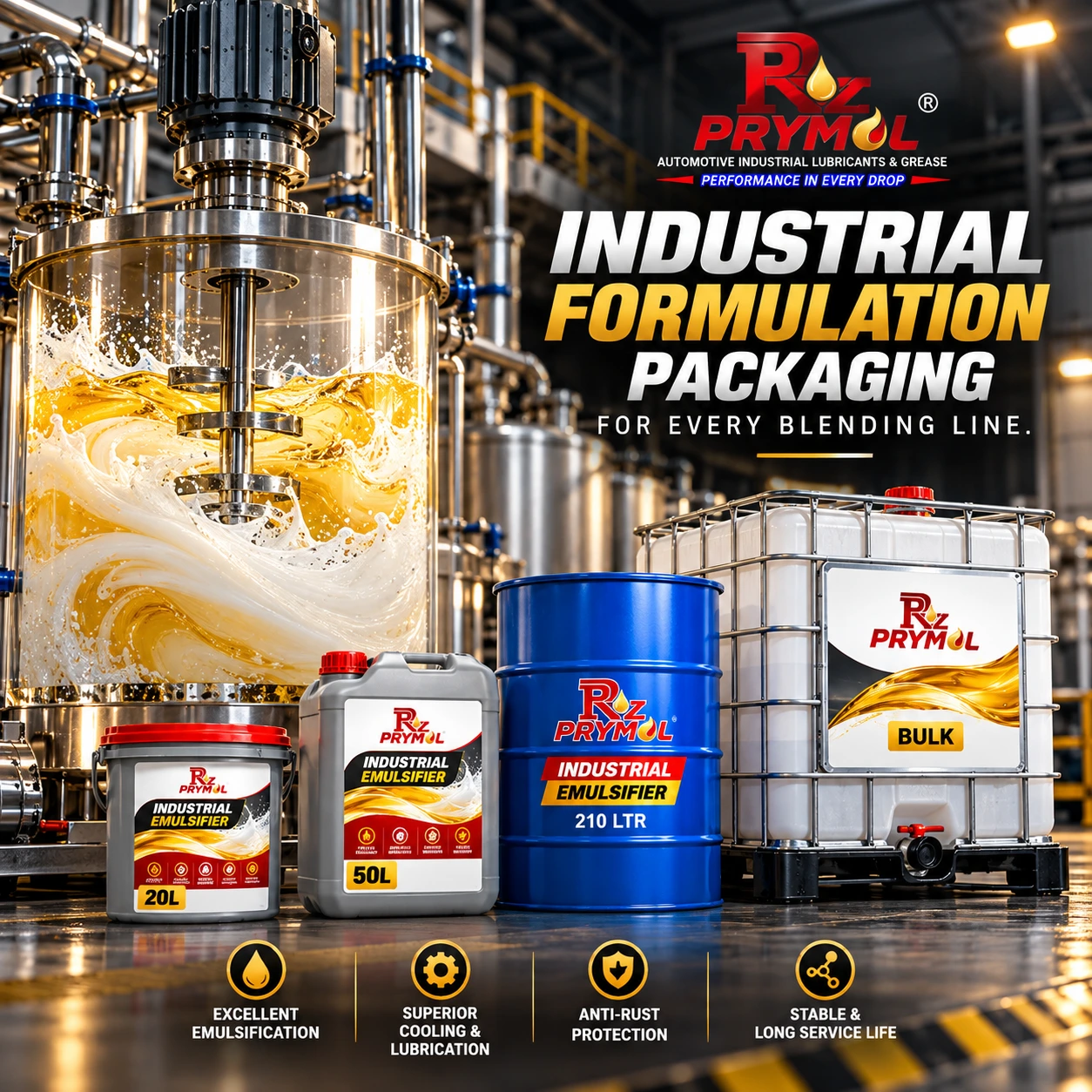 Prymol Emulsifier pack sizes
